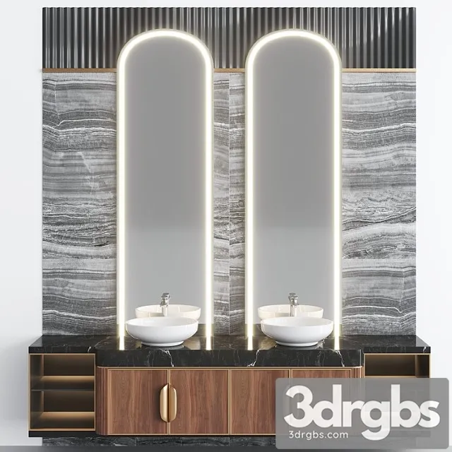 Bathroom set bs23 3dsmax Download