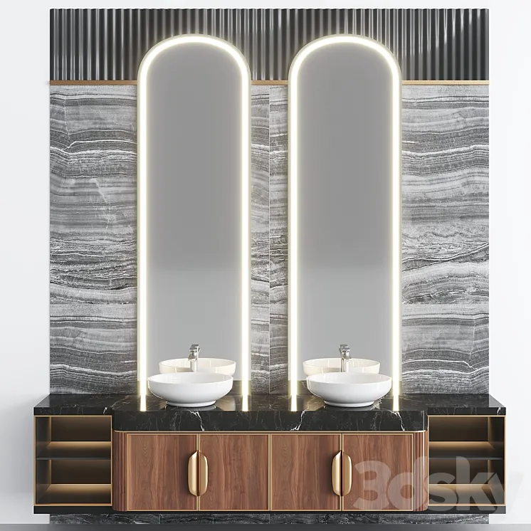 Bathroom Set BS23 3DS Max