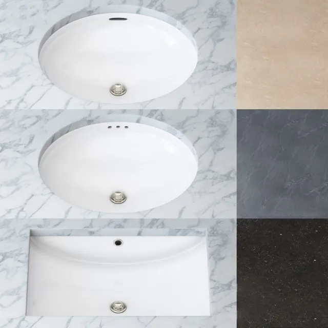 bathroom – Set for bathroom sinks 3ds Max