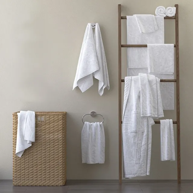 bathroom – Set of towels for the bathroom 30 3ds Max