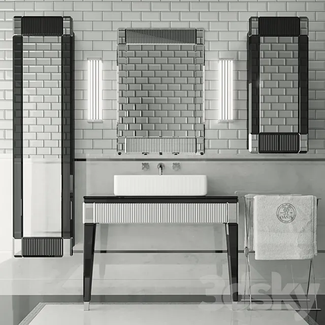 Bathroom set_Oasis Rialto 3DS Max Model