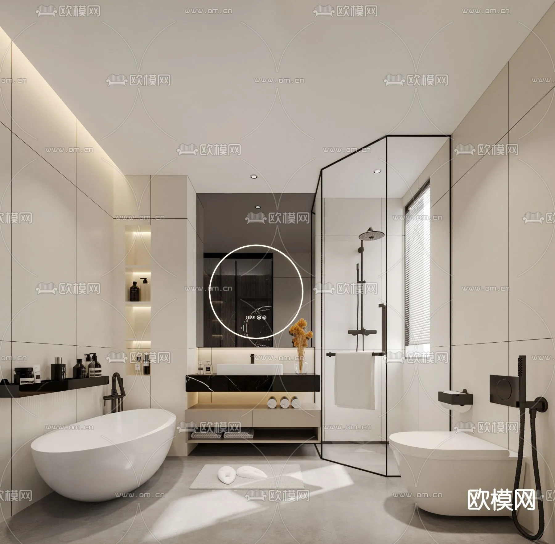 BATHROOM SETS – VRAY / CORONA – 3D MODEL – 2234