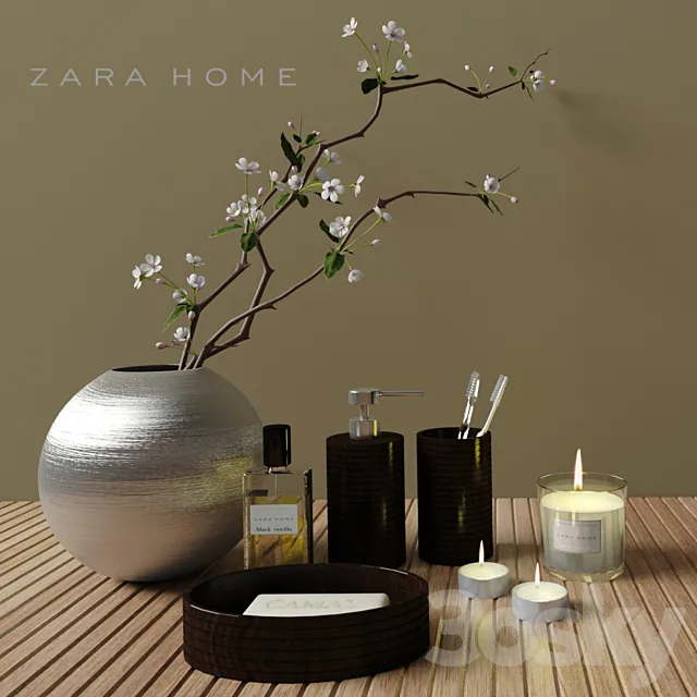 Bathroom Sets Zara Home 3DSMax File