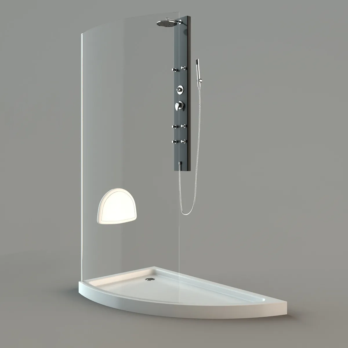 bathroom – Shower cabin 28 3ds Max