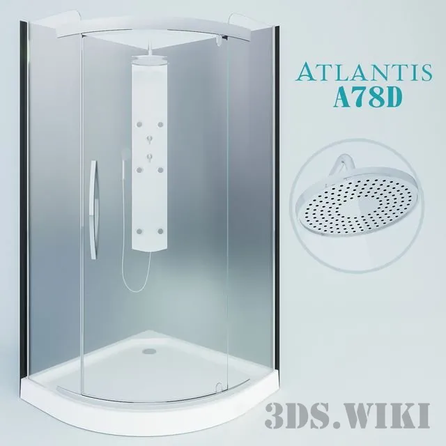 bathroom – Shower cabin 3ds Max