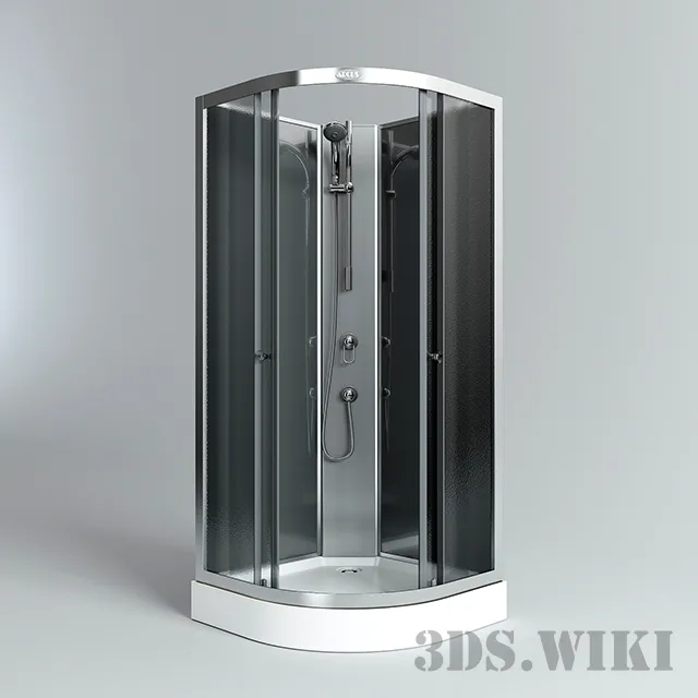 bathroom – Shower cabin Arcus AS-100 3ds Max