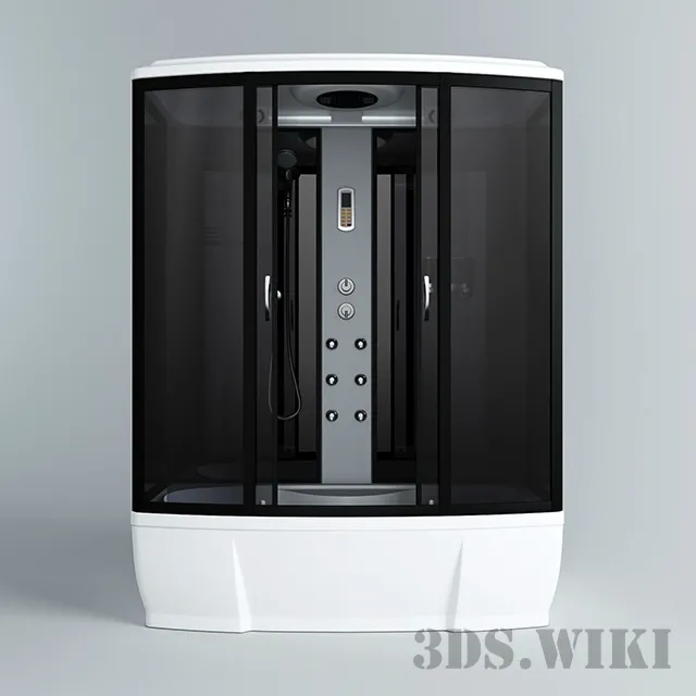 bathroom – Shower cabin AS-205 3ds Max