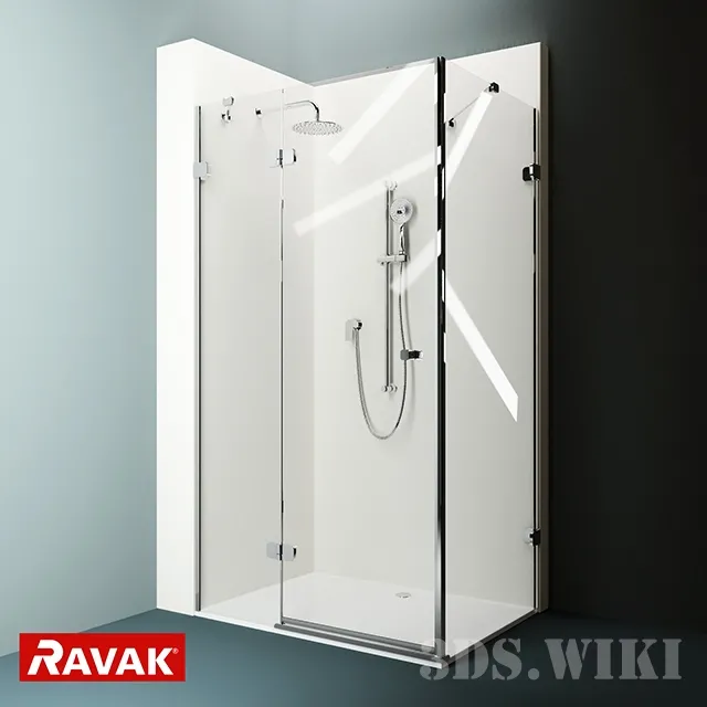 bathroom – Shower cabin Ravak Brilliant 3ds Max