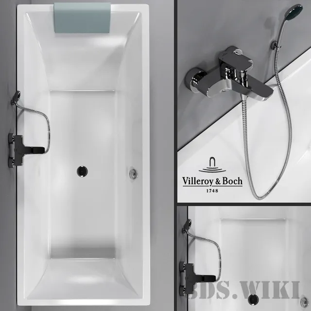 bathroom – Shower cabin Squaro Villeroy & Boch 3ds Max