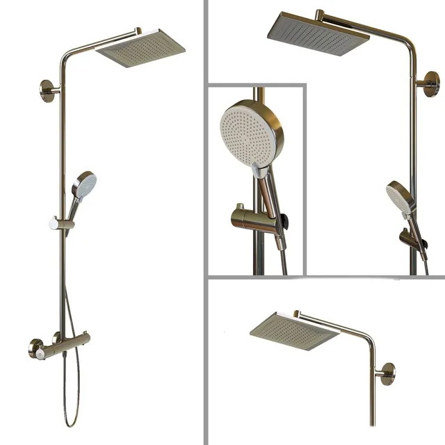 bathroom – Shower rack Hansgrohe Crometta E 240 3ds Max