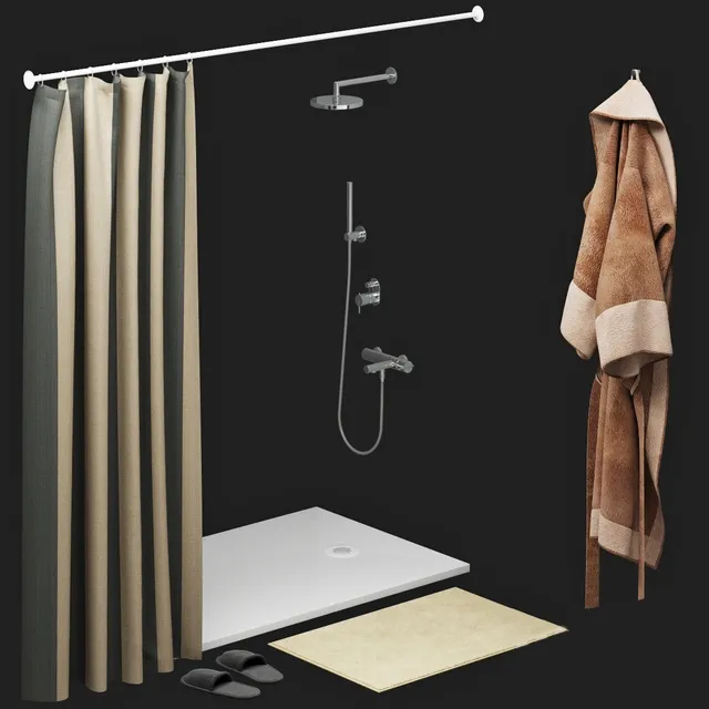 bathroom – Shower room 1 3ds Max