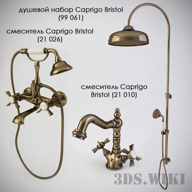 bathroom – Shower set of mixers Caprigo BRISTOL 3ds Max