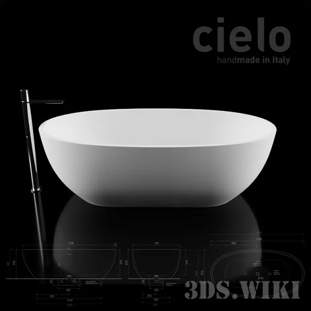 bathroom – SHUI COMFORT By Ceramica Cielo bathtub design by Paolo D’Arrigo 3ds Max