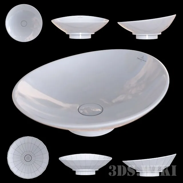 bathroom – Sink 411045R1 VILLEROY BOCH MY NATURE 3ds Max