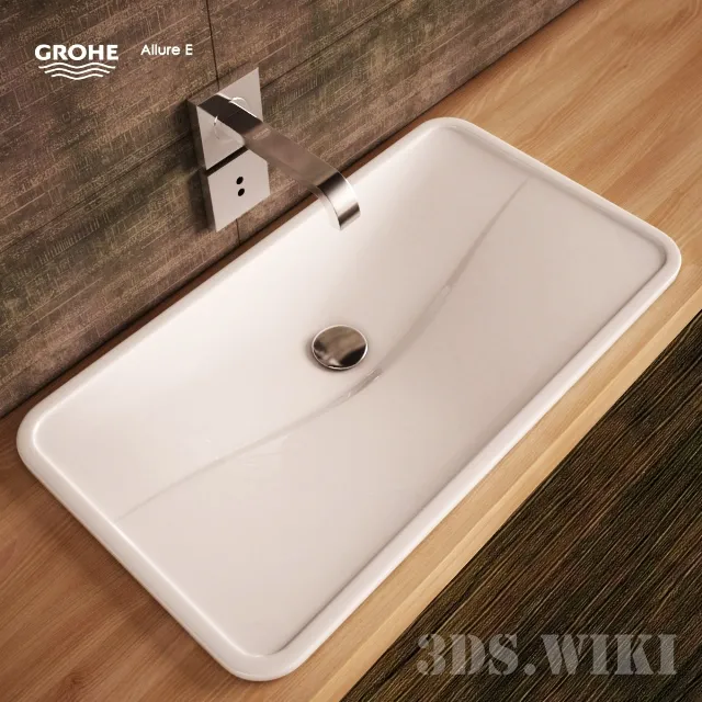 bathroom – Sink Alape UB.TA700. Mixer – Grohe Allure E 3ds Max