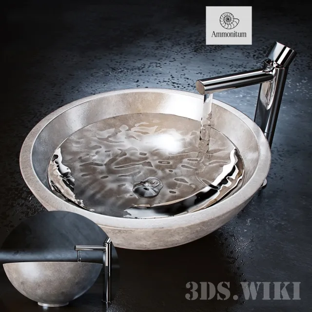 bathroom – Sink and mixer Mila Foglia Argento 3ds Max