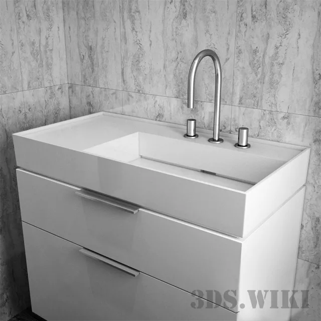 bathroom – Sink LAUFEN KARTELL 810339 3ds Max