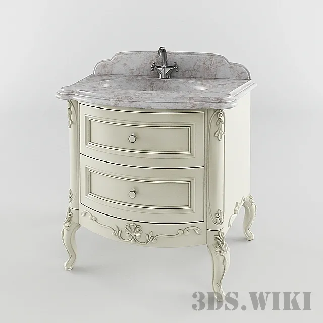 bathroom – Sink With Cabinet 3ds Max