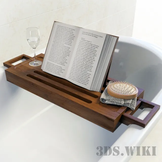 bathroom – Stand shelf for books in the bathroom 3ds Max