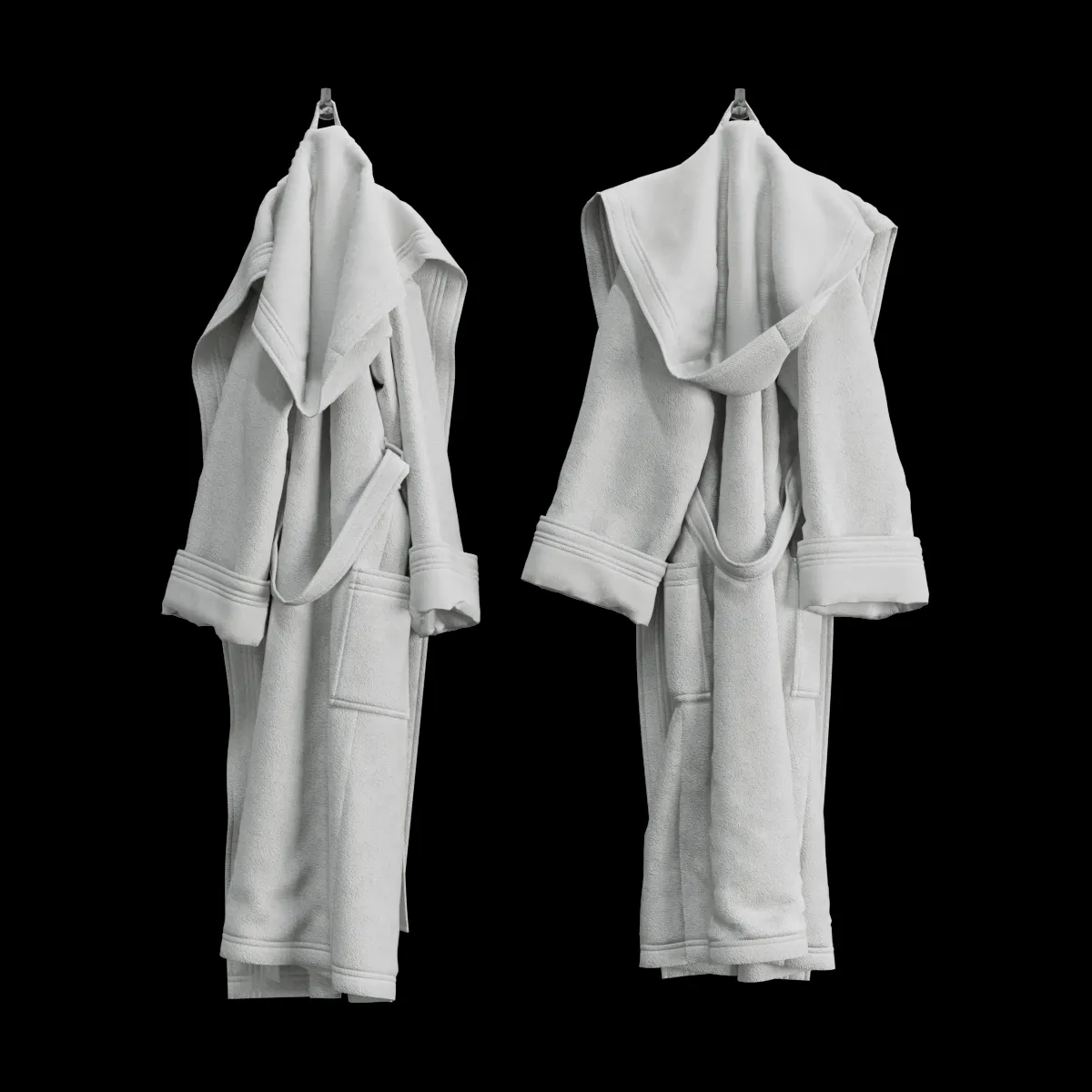 bathroom – Terry bathrobe 3ds Max