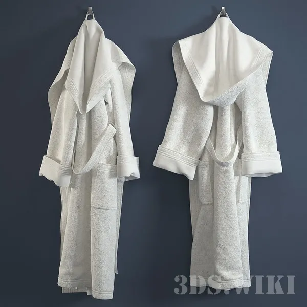 bathroom – Terry bathrobe 3ds Max