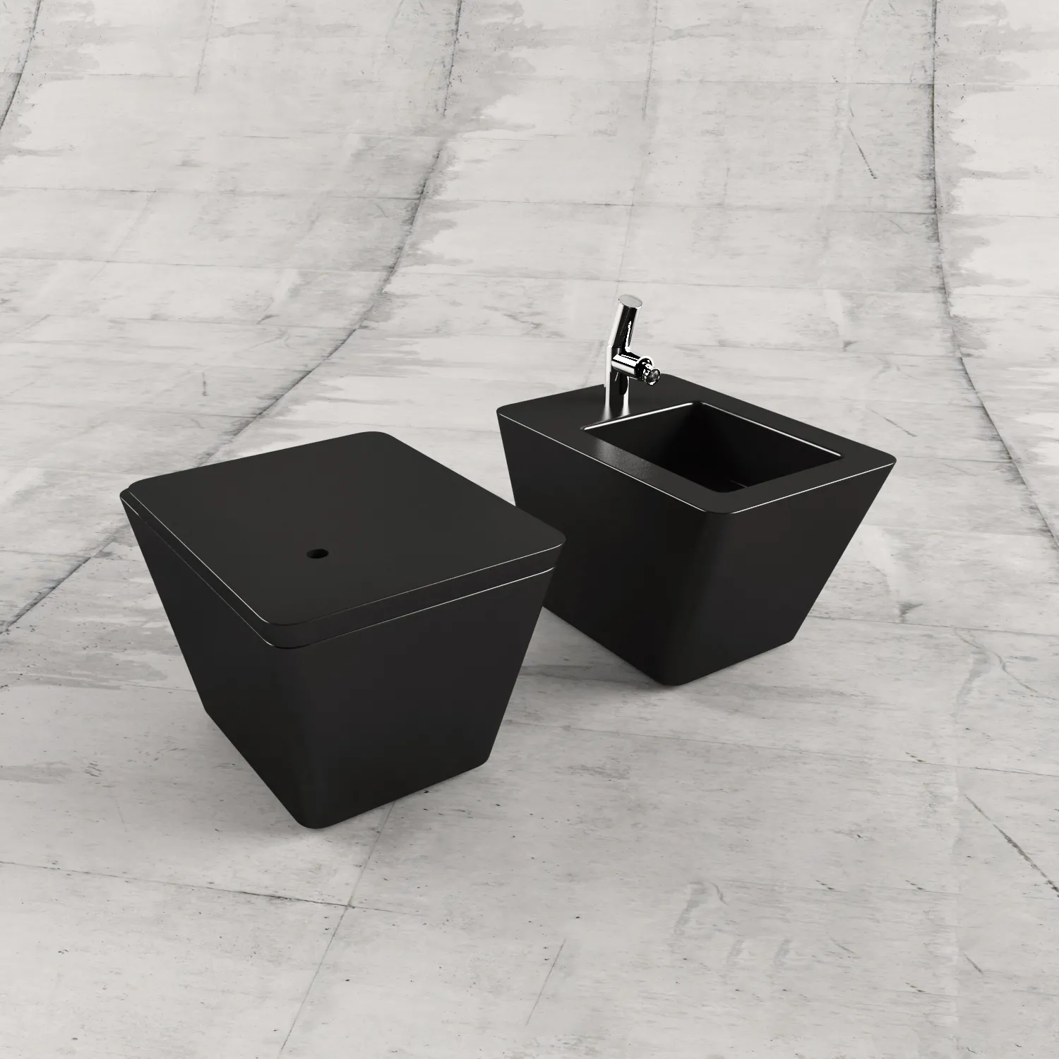 bathroom – Toilet and bidet 41 3ds Max