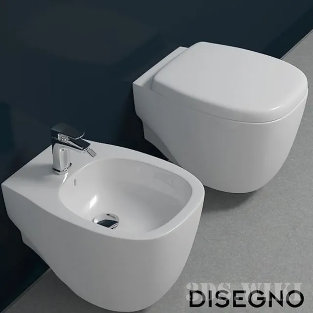bathroom – Toilet and bidet Designo 3ds Max