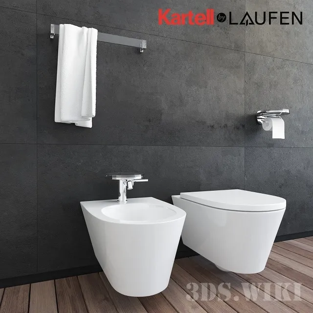 bathroom – Toilet and bidet Laufen (Laufen) Kartell 3ds Max