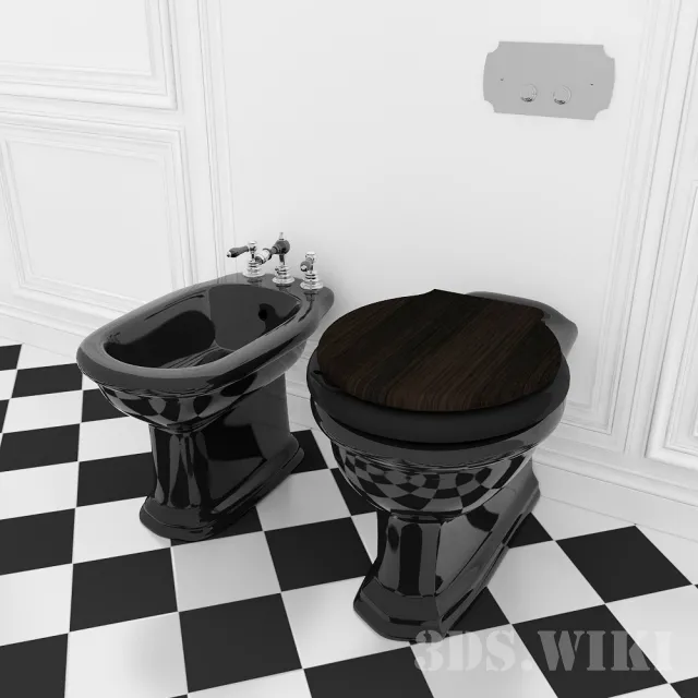bathroom – Toilet and Bidet – SBORDONI Neoclassica 3ds Max