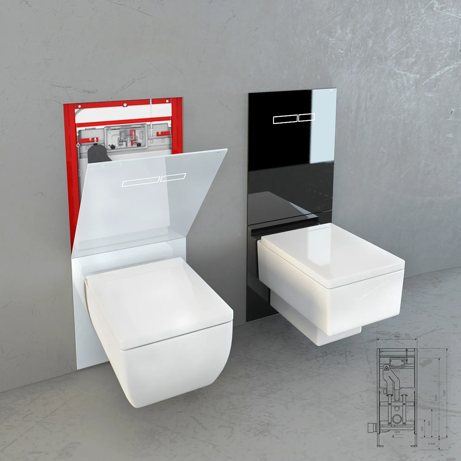 bathroom – Toilet and bidet Villeroy & Boch 02 3ds Max