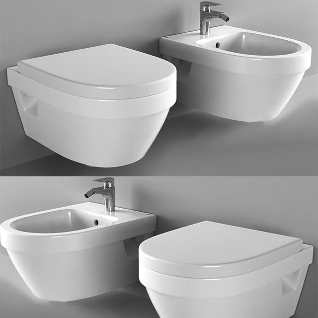 bathroom – Toilet and bidet Villeroy & Boch 3ds Max