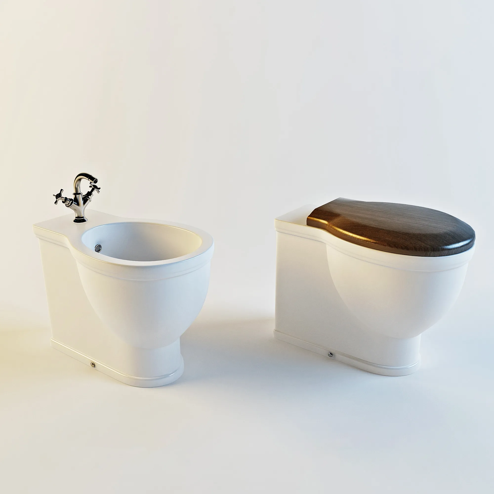 bathroom – Toilet and bidet Villeroy & Boch 789 3ds Max