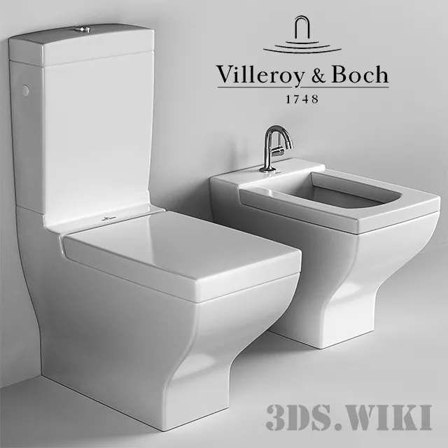 bathroom – Toilet and Bidet Villeroy & Boch La Belle 3ds Max