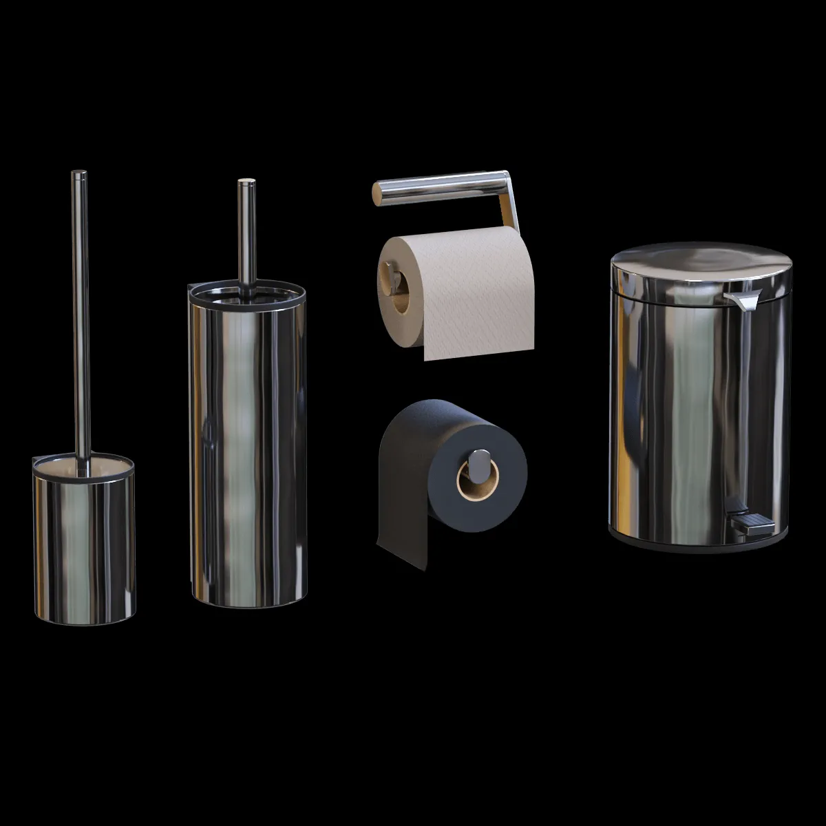 bathroom – Toilet & bath set 3ds Max