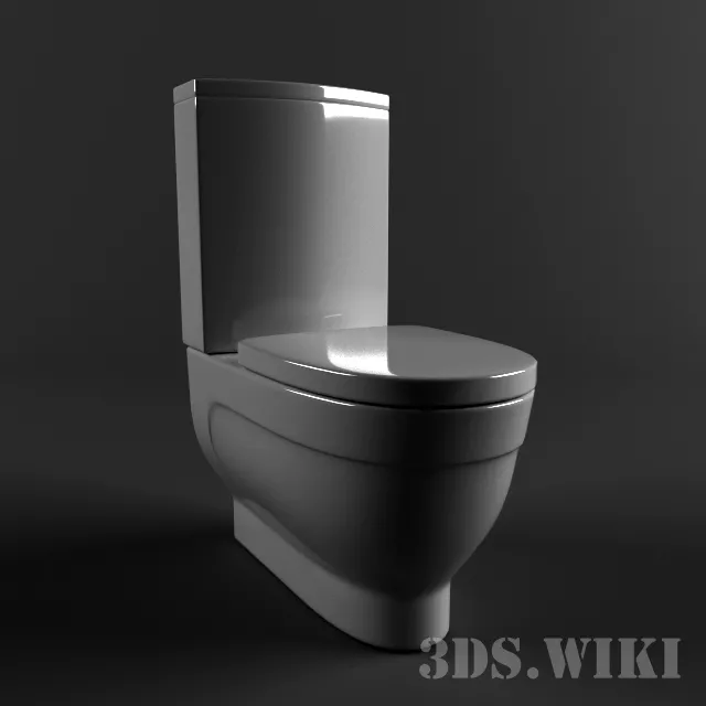 bathroom – Toilet bowl Vitra Form 500 9730В003-1165 3ds Max