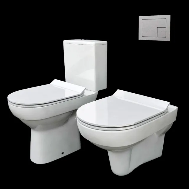 bathroom – Toilet bowls collection CITY cersanit 3ds Max