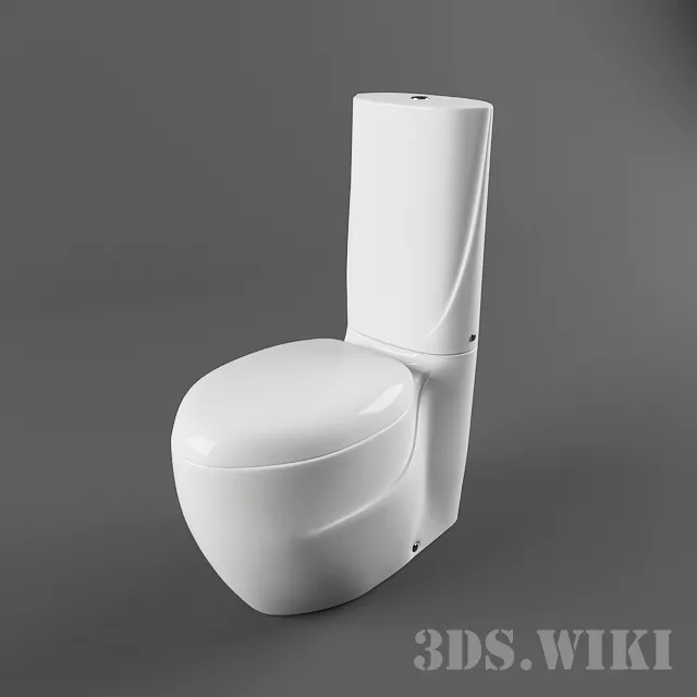 bathroom – Toilet compact Azzurra Clas 3ds Max