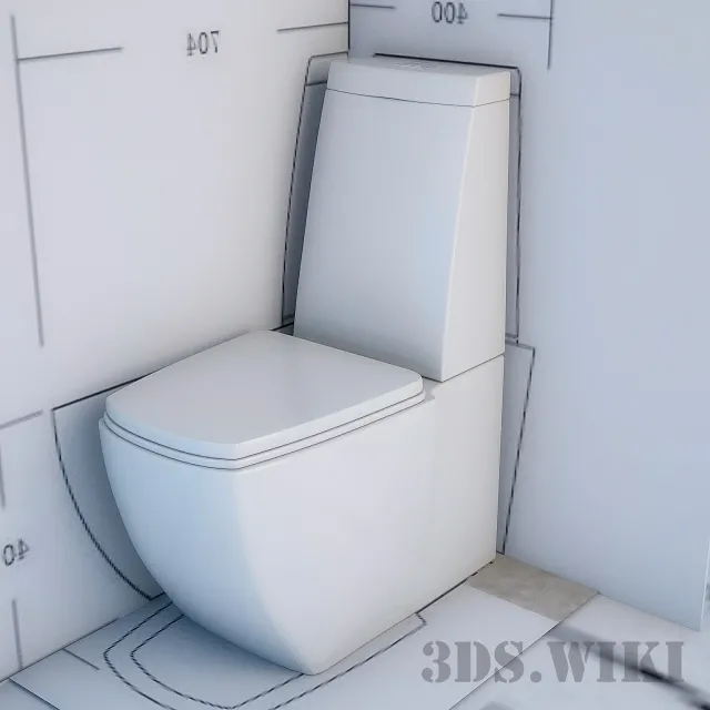 bathroom – Toilet DEVIT COUNTRY 3010125 3ds Max