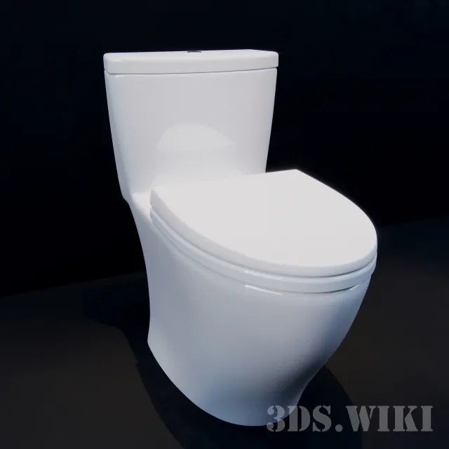 bathroom – Toilet TOTO Aquia 3ds Max