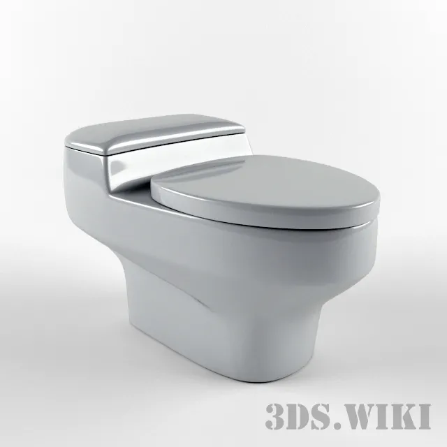 bathroom – Toilet Vision One Piece 3ds Max