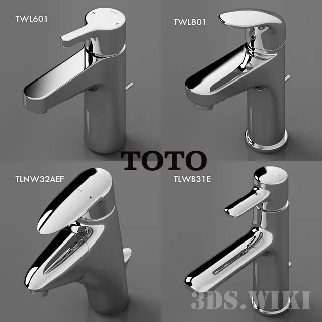 bathroom – Toto Faucets Collection 3ds Max