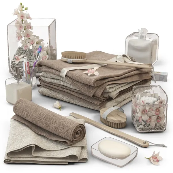 bathroom – towel m14 3ds Max