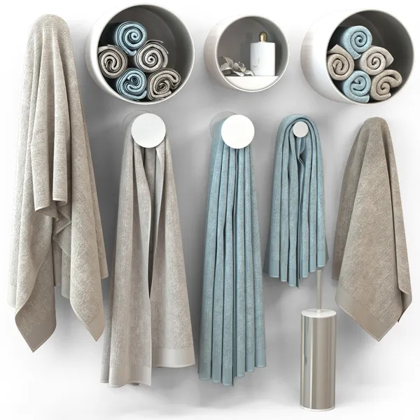 bathroom – Towels for bathroom 123 3ds Max