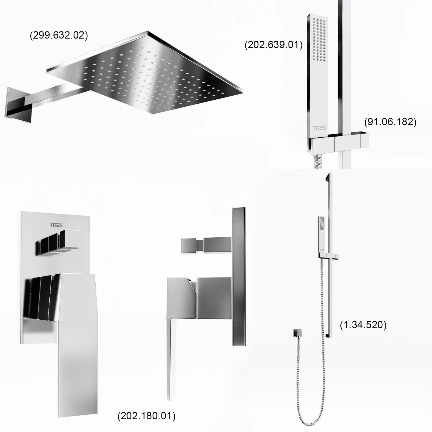 bathroom – Tres slim shower (202.180.07) 3ds Max