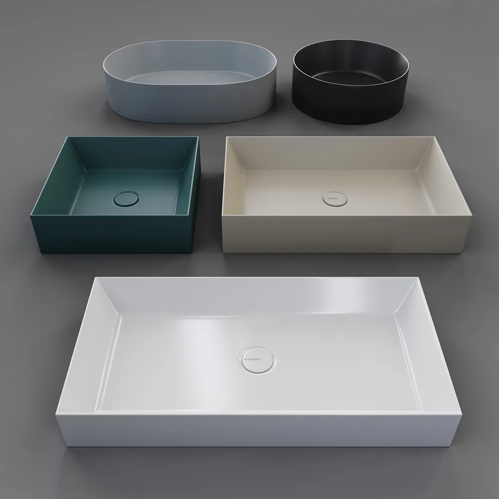 bathroom – Valdama Track washbasins 3ds Max