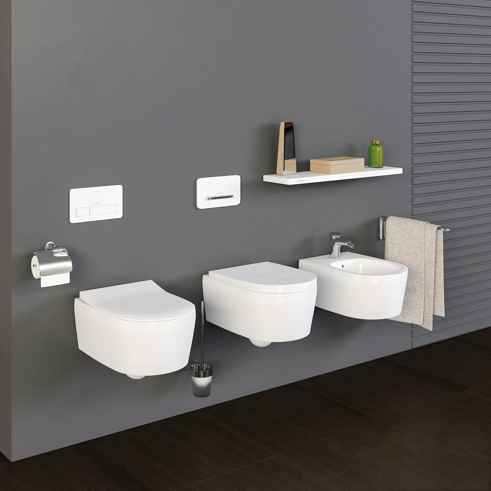 bathroom – Villeroy and  Boch collection Avento toilet bowl bidet 3ds Max