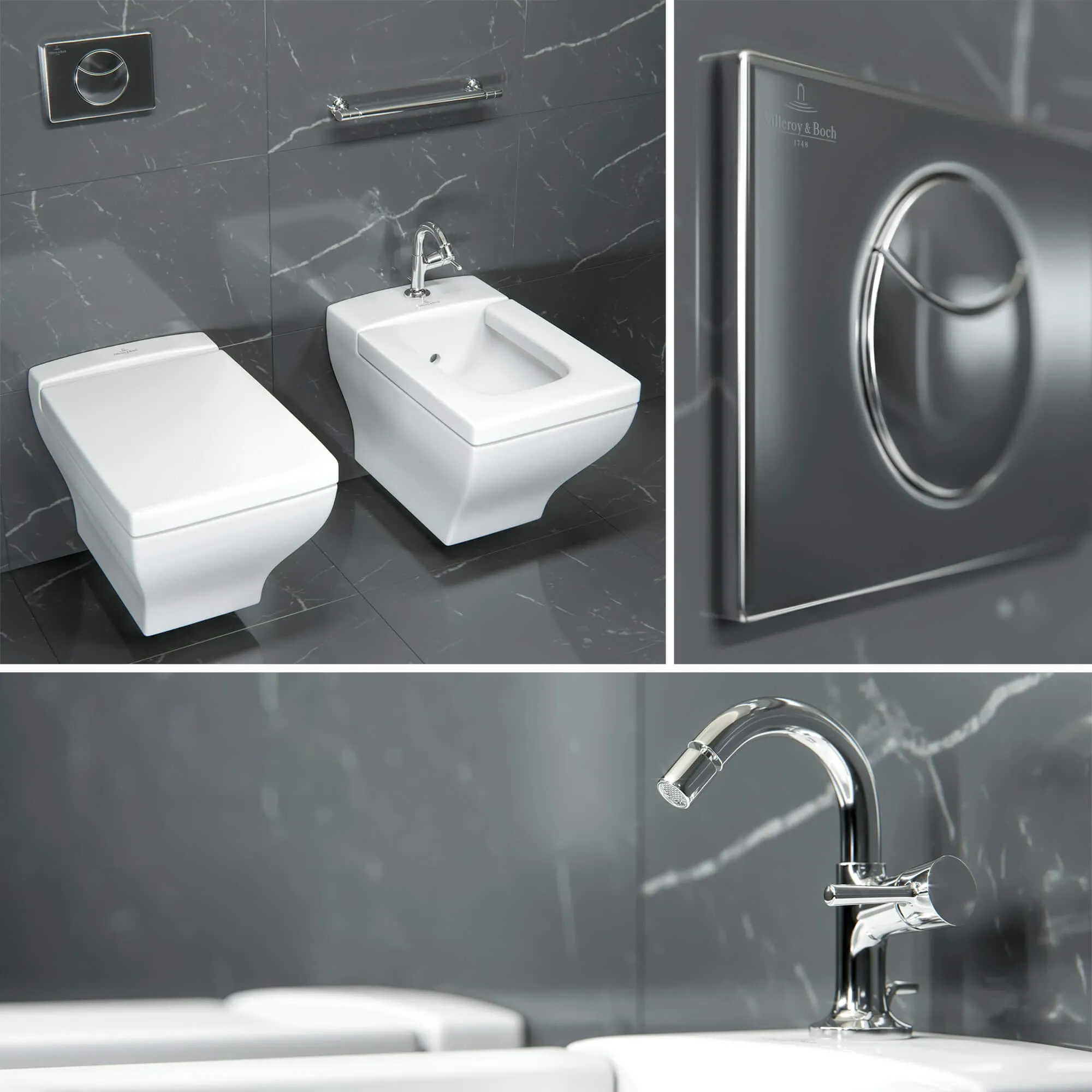 bathroom – Villeroy Boch La Belle 3ds Max