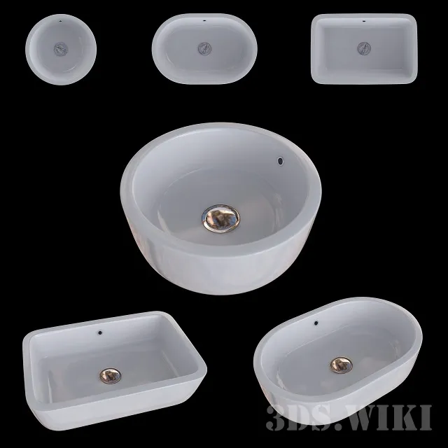 bathroom – Villeroy & Boch washbasins and basins ARCHITECTURA 3ds Max