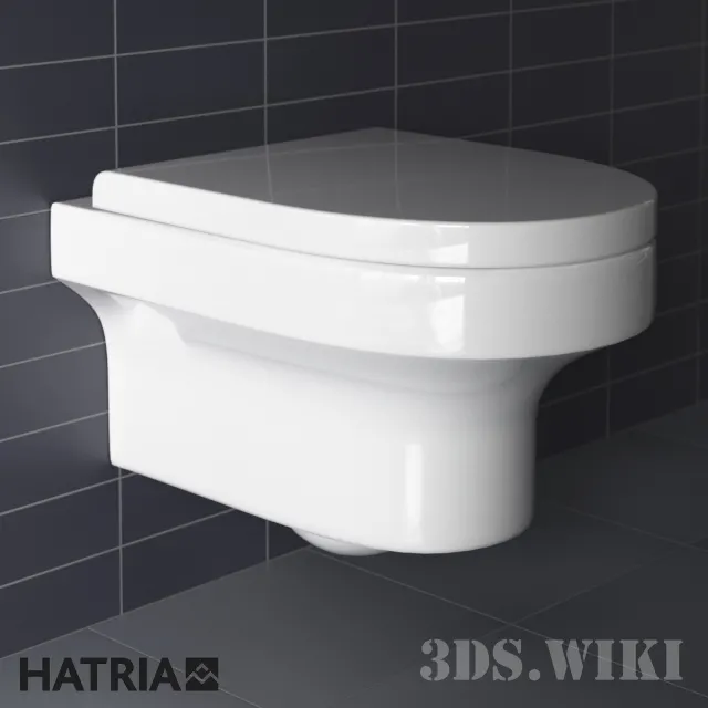 bathroom – Wall-hung toilet Hatria Daytime 3ds Max
