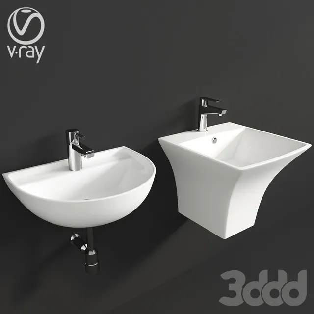 BATHROOM – WASH BASIN – 3D MODELS – 3DS MAX – FREE DOWNLOAD – 2763